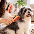 Double-Sided Grooming Brush & Comb for Dogs & Cats