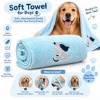 Pet Towels for Small & Medium Dogs & Cat | Pack of 3